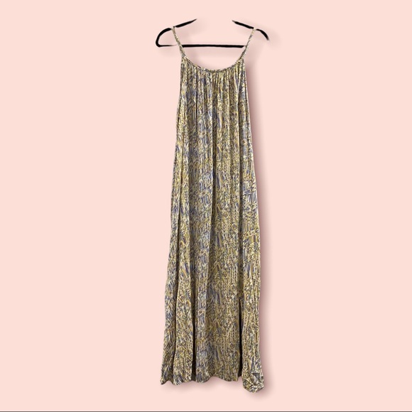 Final Touch Dresses & Skirts - Final Touch Maxi Shift Dress Rayon Blue Orange Multi Medium